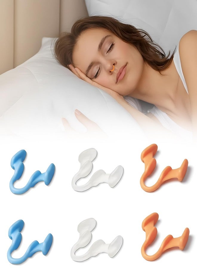Korvika Anti Snoring Nose Clip, 6 Pack Silicone Nose Vents for Snoring Relief, Comfortable & Reusable Anti-Snoring Devices for Better Sleep, Breathe Easier at Night - Image 1