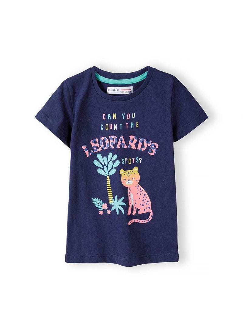 مينوتي طقم بيجامة للبنات بنصف كم وبنطال بخصر مطاطي مريح - Image 2