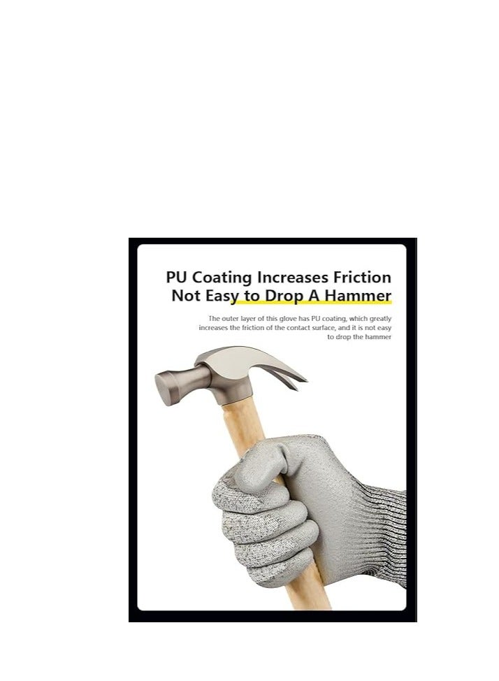Plan A Industrial Cut Resistant Glove, Ideal for Home and Professional Maintenance and Repairs. Provides Superior Protection for Hands from Cut and Burn, High Performance Materials  - Image 4