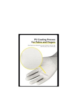 Plan A Industrial Cut Resistant Glove, Ideal for Home and Professional Maintenance and Repairs. Provides Superior Protection for Hands from Cut and Burn, High Performance Materials  - Image 5