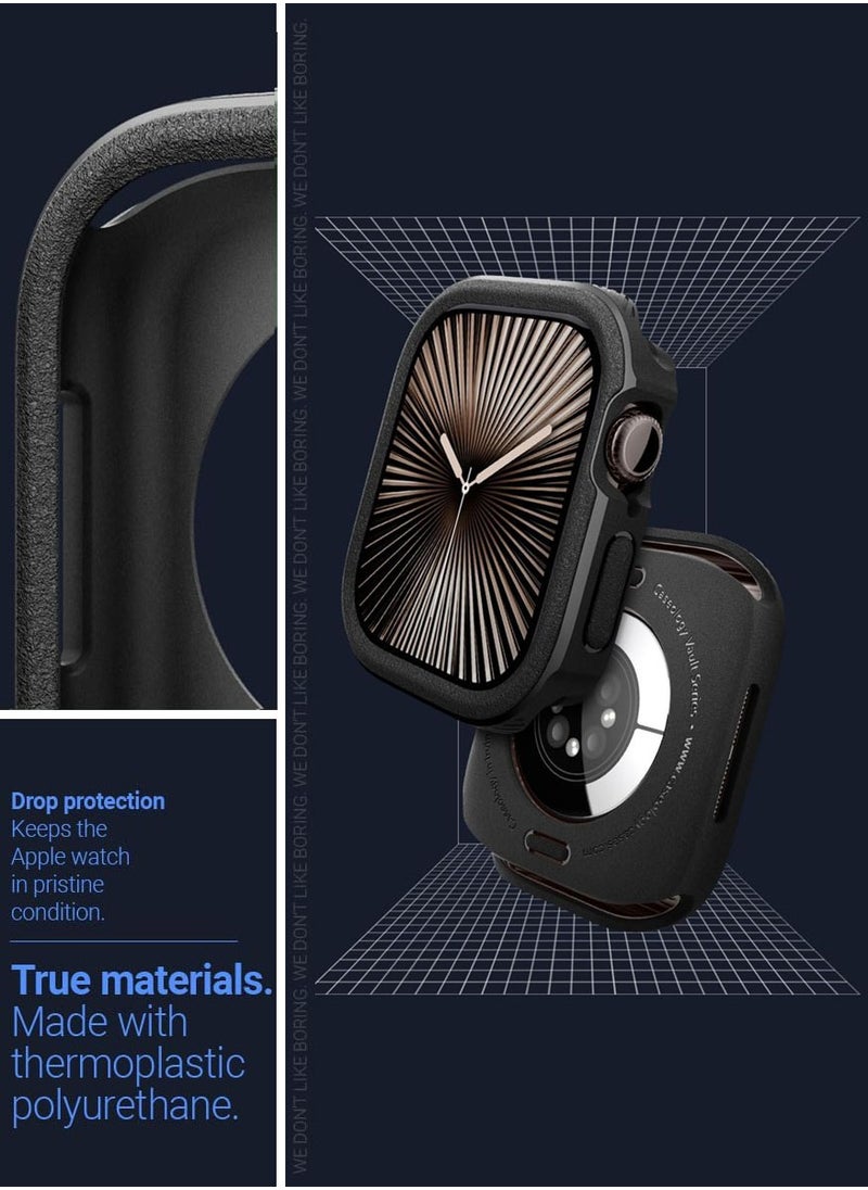 Caseology Vault for Apple Watch Series 10 (46mm) Case Cover (2024) - Matte Black  - Image 5