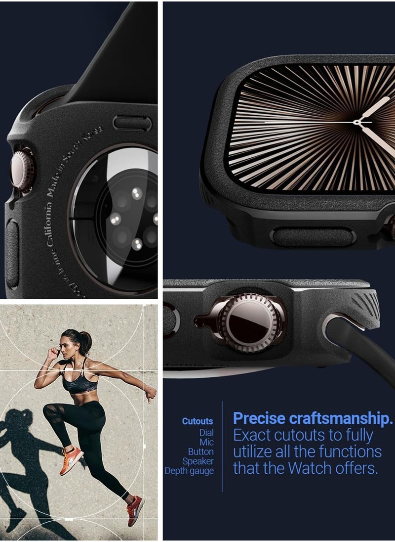 Caseology Vault for Apple Watch Series 10 (46mm) Case Cover (2024) - Matte Black  - Image 4