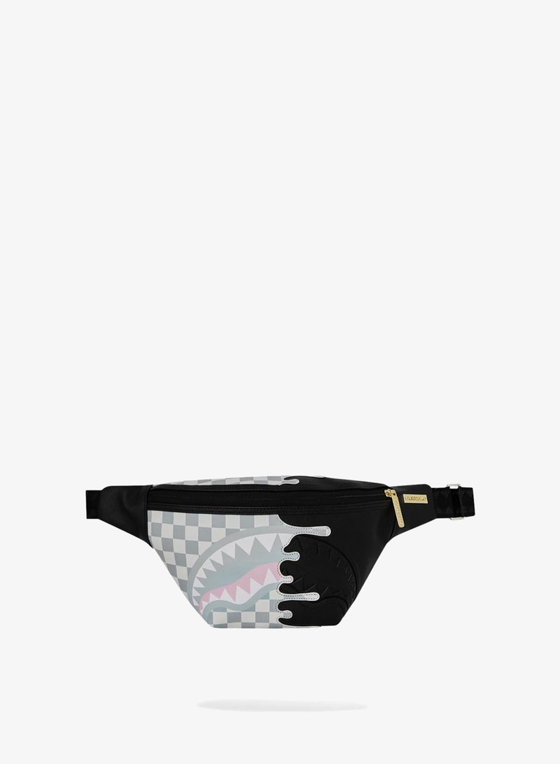 SPRAYGROUND CREAM CHECK SIDE DRIP SAVVY CROSSBODY - Image 1