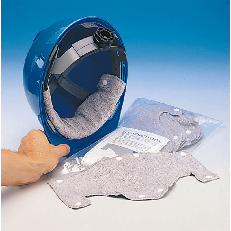 MSA 696688 Terri-Band Sweatband - Moisture Wicking Pad, Terry Cloth, Fits All MSA Hard Hat & Helmet Suspensions, Gray Color, Pack of 10, Durable Plastic Snaps, Reusable, Replaceable, Washable,Tan - Image 2