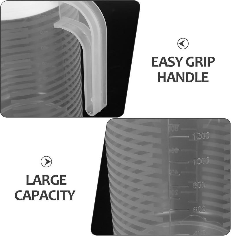 2pcs 2l Plastic Juice Pitcher with Lid, Refrigerator Water Jug and Beverage Container, Measuring Gallon Jug for Iced Tea, Lemonade, Milk, and Family Entertaining - Image 3