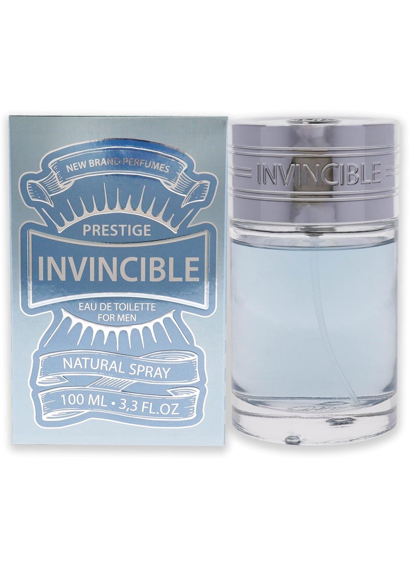 NEW BRAND New Brand Perfumes Prestige Invincible EDT Spray Men 33 oz sem numero 