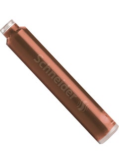 Schneider Fountain Pen Cartridge 6 Pack Light Brown  - Image 5