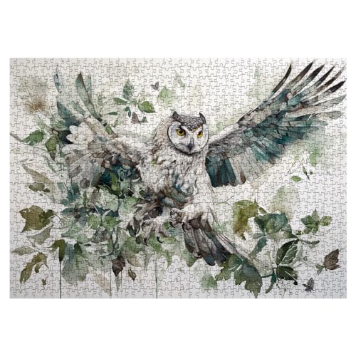 BBOLDIN Owl Bird Puzzles for Adults Animal Art Jigsaw Puzzles 1000 Pieces Fantasy Forest Painting Puzzle - Image 5