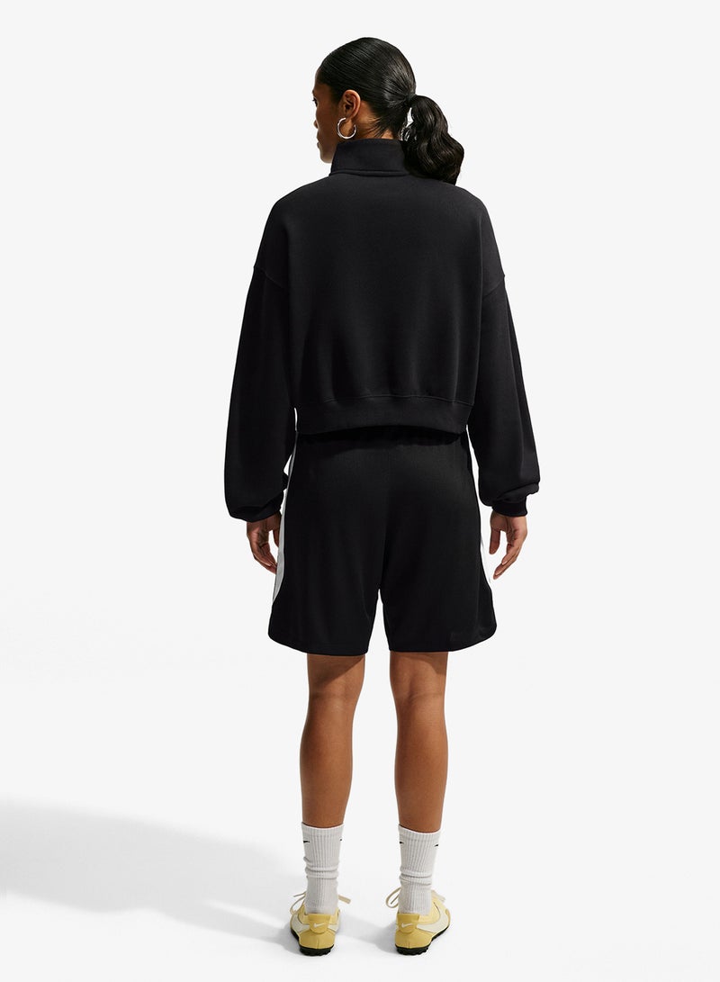 Nike Studio Fleece Medium Oversized Cropped Sweatshirt - Image 2