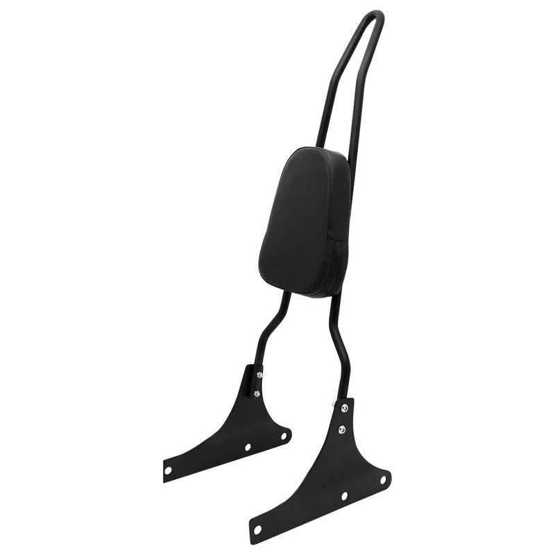 Motorcycle Rear Passenger Backrest Sissy Bar Compatible With Harley Davidson Heritage Softail FXSTC FLSTC Springer FLSTS Fat Boy EFI FLSTFBlack