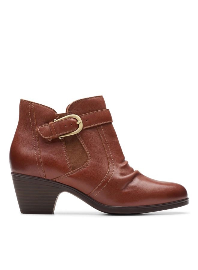 clarks Women's Emily2 Opal Ankle Boot, Tan Leather, 12 - Image 2