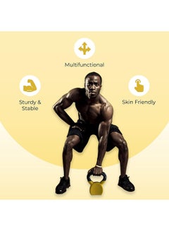 anythingbasic. Kettlebell of 4Kg (8.8LB) Includes 1 * 4Kg (8.8LB) | Material : Iron with Rubber Coat | Exercise, Fitness and Strength Training Weights at Home/Gym | Unisex  - Image 3