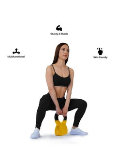 anythingbasic. Kettlebell of 4Kg (8.8LB) Includes 1 * 4Kg (8.8LB) | Material : Iron with Rubber Coat | Exercise, Fitness and Strength Training Weights at Home/Gym | Unisex  - Image 5