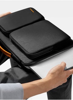 Tomtoc حقيبة كتف واقية للكمبيوتر المحمول Defender-A42 360 لجهاز كمبيوتر محمول Acer Aspire 3/5/7 مقاس 15.6 بوصة، HP Pavilion 15.6، Dell Inspiron 15 3000، 15.6 ASUS ROG Zephyrus، 2020 New Dell XPS 17، حقيبة ملحقات مقاومة للماء  - Image 5