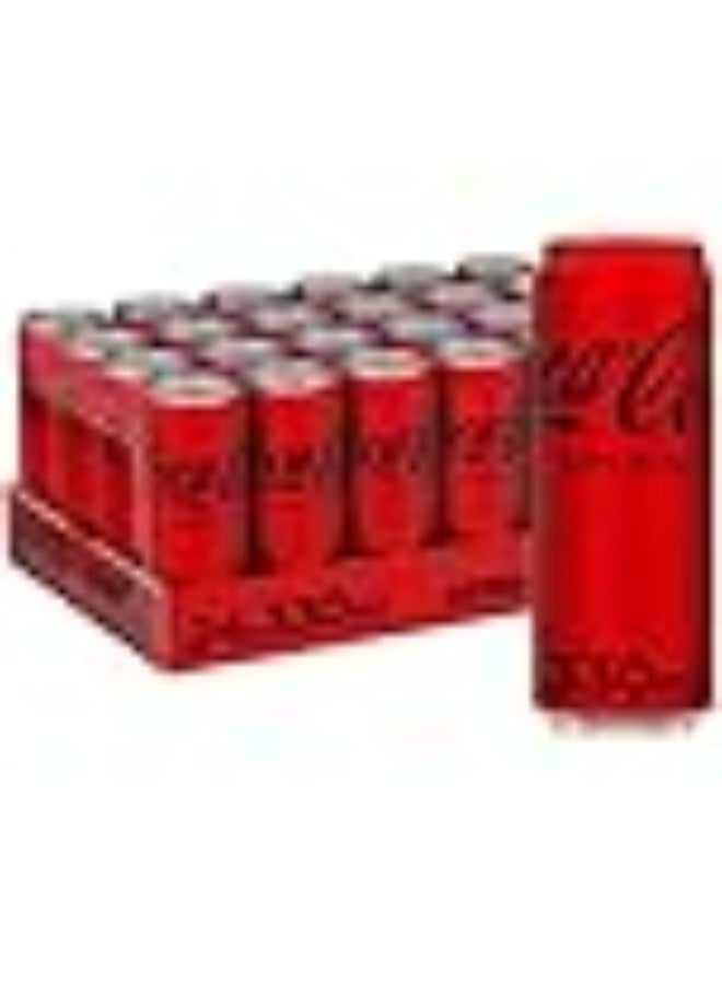 كوكا كولا كوكا زيرو شكر – علبة 330 مل (24 وحدة) - Image 1