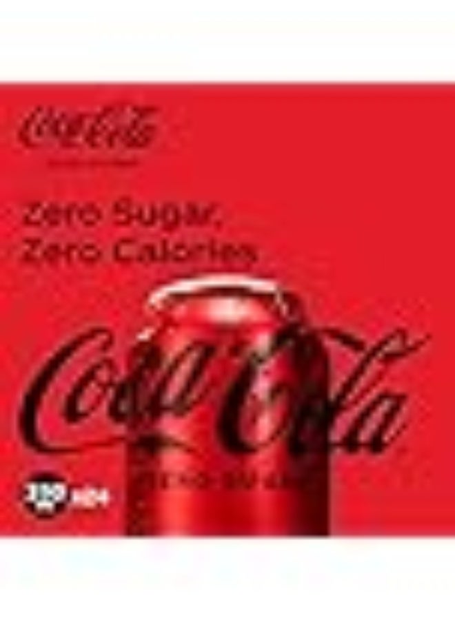 كوكا كولا كوكا زيرو شكر – علبة 330 مل (24 وحدة) - Image 4