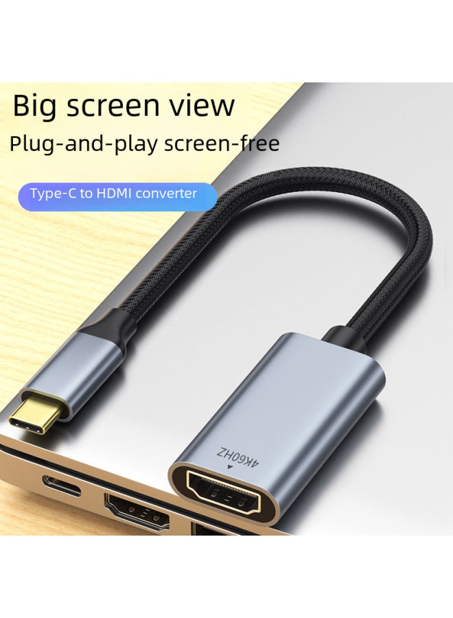 نيوترل نوع C إلى HDMI أنثى 4K للهاتف المحمول وجهاز الكمبيوتر مع كابل شاشة من HDMI إلى نوع C - Image 2