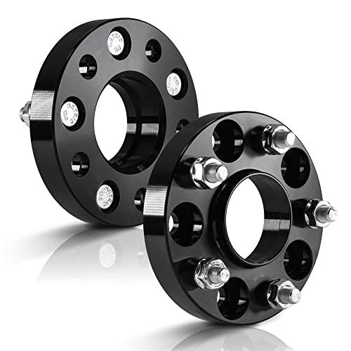 Customadeonly 2 Pieces 1.0" Black Hub Centric Wheel Spacers 5x120 to 5x120 Center Bore 66.9mm Compatible for 2010-2022 Camaro,2014-2020 Impala, 2020-2023 Corvette C8, 2008-2019 CTS, 2011-17 Regal - Image 2