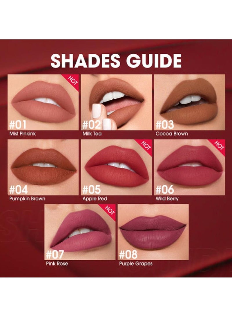 O.TWO.O O2O Ultra Stay Matte Liquid Lipstick - No. 01 - Image 2