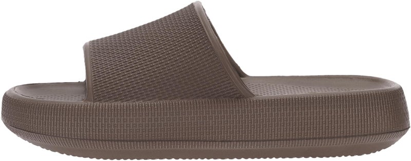 BRONAX Pillow Slippers for Women and Men | House Slides Shower Sandals | Cushioned Thick Sole 37-38 Chocolate - Image 2