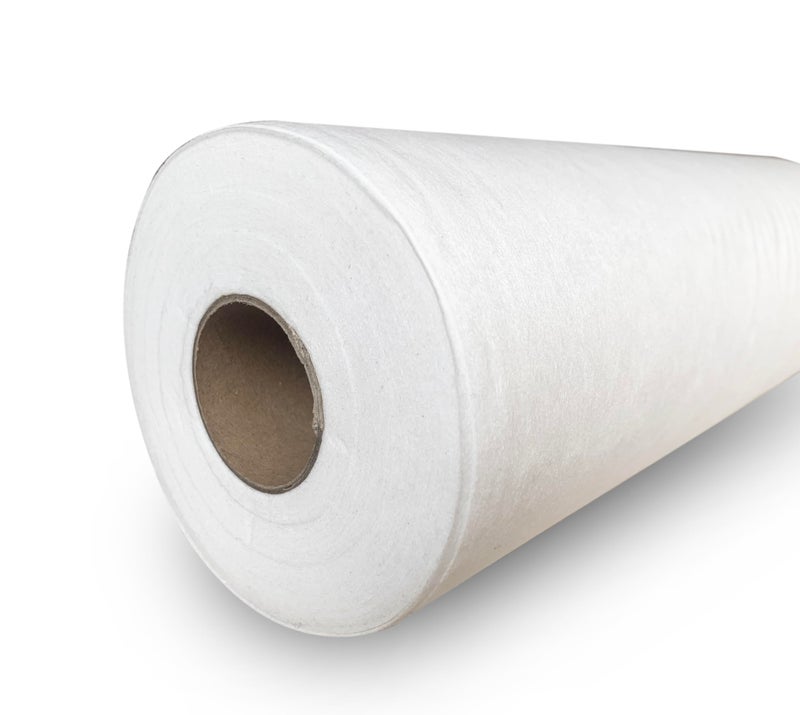 HimaPro Fusible Iron on Embroidery Stabilizer Backing 12 inch x 25 Yard Roll (Cutaway), White - Image 3