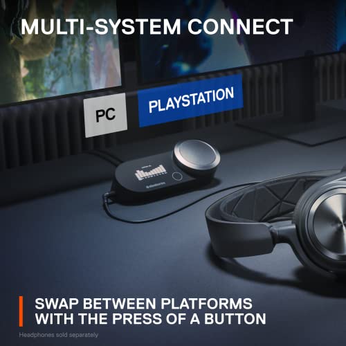 SteelSeries GameDAC Gen 2 Hi-Res Audio Amplifier - ESS Sabre Quad-DAC - AI Noise Cancellation - 360° Spatial Audio - Hi-Res Certified - PC, PS5, PS4 - Image 5