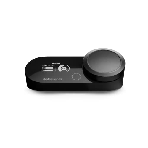 SteelSeries GameDAC Gen 2 Hi-Res Audio Amplifier - ESS Sabre Quad-DAC - AI Noise Cancellation - 360° Spatial Audio - Hi-Res Certified - PC, PS5, PS4 - Image 1