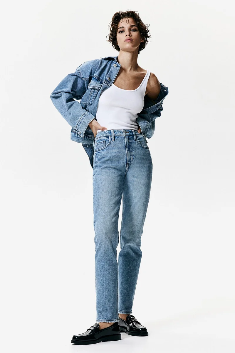 H&M Slim Straight High Ankle Jeans