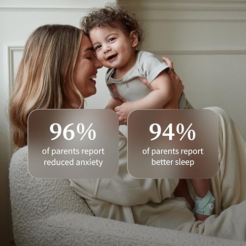 Owlet Dream Sock – Smart Wearable Baby Monitor, Infant SpO2 Monitor Tracks Heart Rate & Oxygen - Parents Receive Alerts, Sleep & Health Insights via App - Bedtime Blue - Image 5