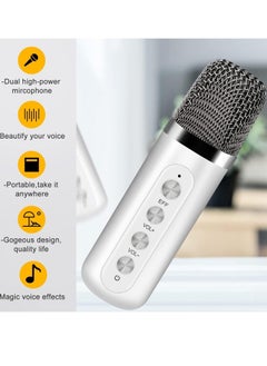 Karaoke Machine with 2 Wireless Microphones – Portable Bluetooth PA System, Echo & Vocal Cut, TF & AUX-in Support, Ideal for Adults & Kids, Home Parties, Meetings, and Singing Fun – Perfect Gift for Karaoke Lovers, Family Entertainment & Events - pzsku/Z099E11A4BADDA2A0E17BZ/45/_/1739985897/c31f10a8-cec6-4b95-b68f-c844b039aca0