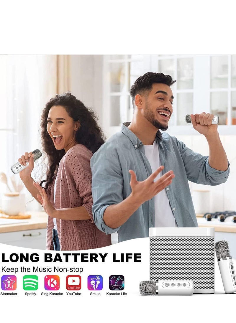 ELTRAZONE Karaoke Machine with 2 Wireless Microphones – Portable Bluetooth PA System, Echo & Vocal Cut, TF & AUX-in Support, Ideal for Adults & Kids, Home Parties, Meetings, and Singing Fun – Perfect Gift for Karaoke Lovers, Family Entertainment & Events - Image 4