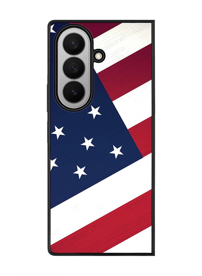 Stylizedd For Samsung Galaxy Z Fold7 Case,Slim fit Camera Protection, Shockproof Thin Phone cover  - Flag Of US