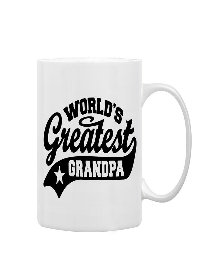 QASHWEY Grandpa Mug, Grandpas Birthday Gifts Coffee Mug, Gifts for Grandpas, BestGrandpa Gifts, GrandpaGifts from Grandchildren Coffee Cups Ceramic 11oz, World's Greatest Grandpa Tea Cup - Image 1