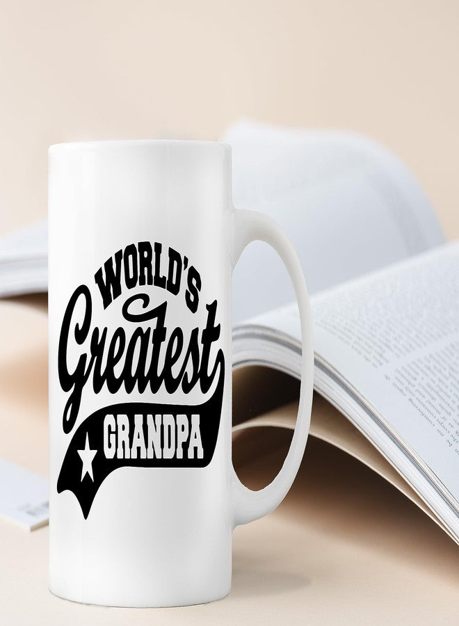 QASHWEY Grandpa Mug, Grandpas Birthday Gifts Coffee Mug, Gifts for Grandpas, BestGrandpa Gifts, GrandpaGifts from Grandchildren Coffee Cups Ceramic 11oz, World's Greatest Grandpa Tea Cup - Image 4