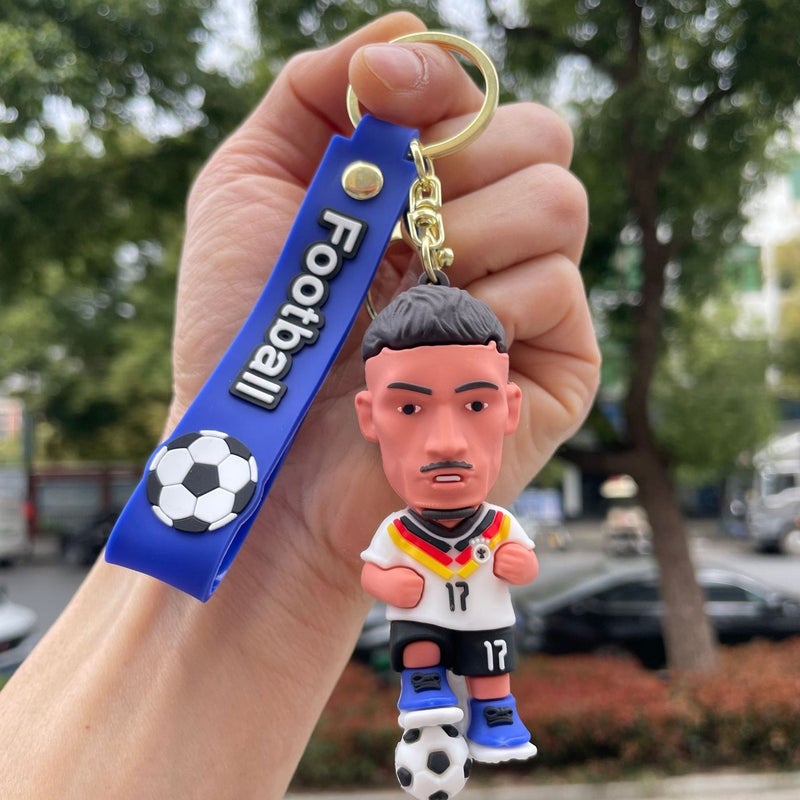World Cup Soccer Jersey Keychain - Cartoon Figure, Backpack Pendant, Car Key Chain, Small Gift - Wholesale - Image 1