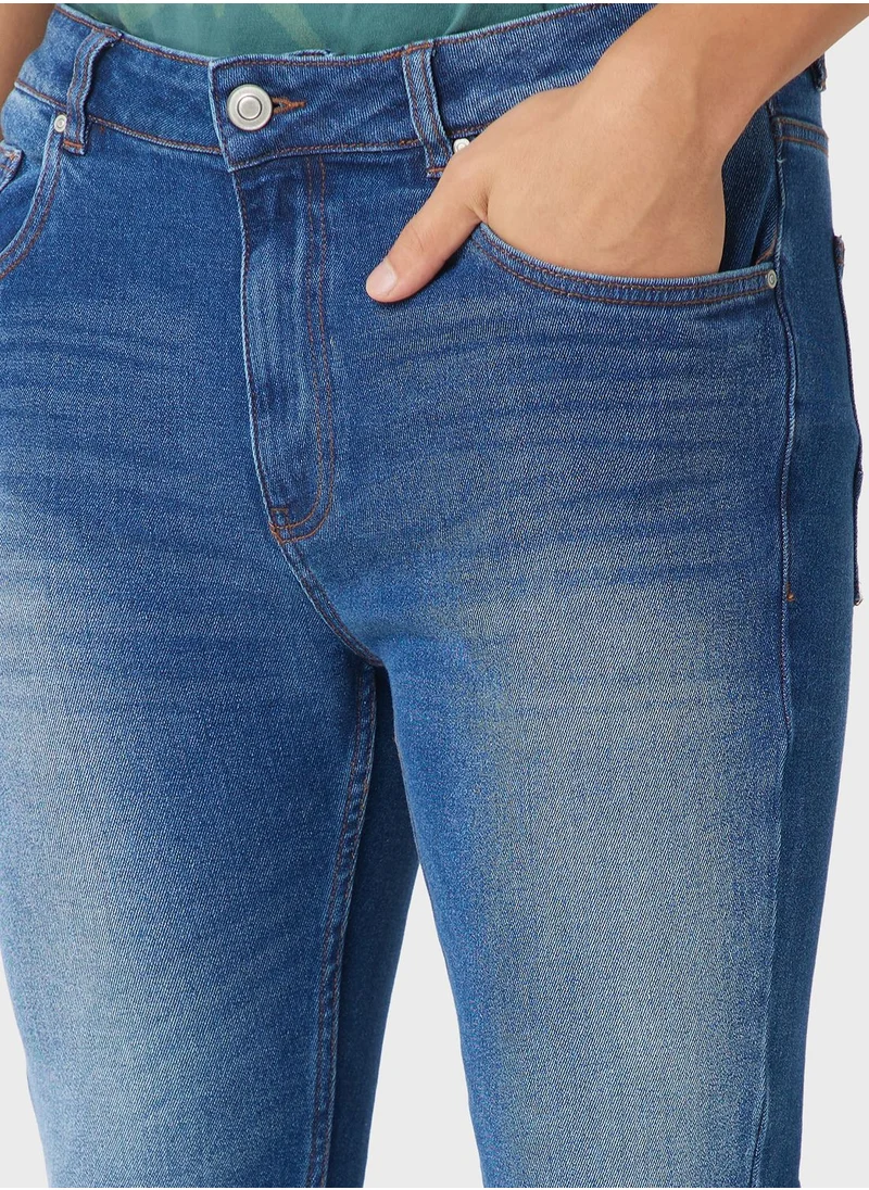 Seventy Five Slim Fit Washed Jeans