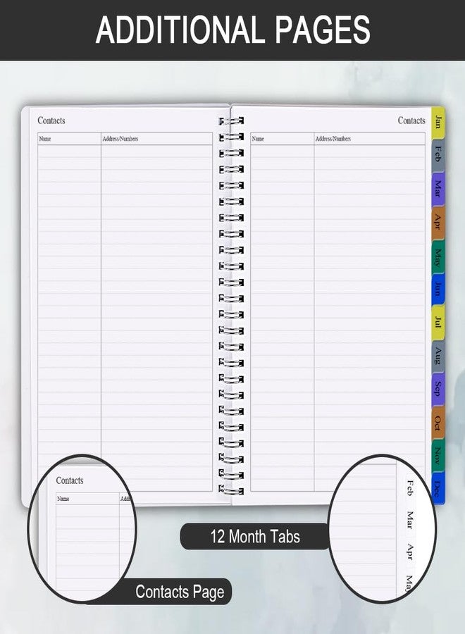 Getvow 2026 Planner - Planner 2026 for Women & Men, January 2026 - December 2026, Monthly and Weekly Calender Planner with 12 Monthly Tabs, 6.4" x 8.5", Black - Image 5