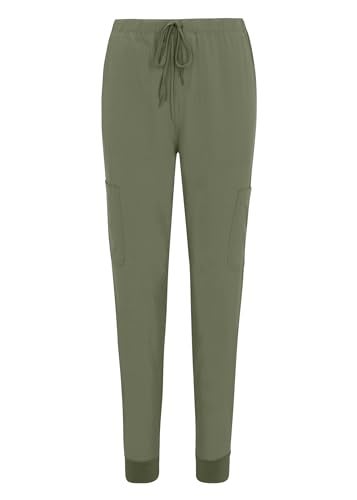 Natural Uniforms Womens Essential Cool Stretch Jogger Scrub Set (Olive, Large) - Image 5