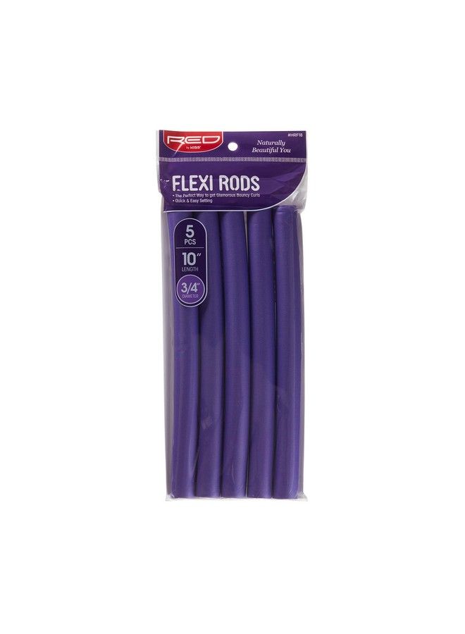 Red by Kiss Flexi Rods Heatless Hair Curler For 90S Glamorous Bouncy Curls Beach Waves No Slips Sleep Styler 10" Length (3/4" Diameter) - Image 2