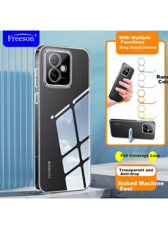 Freeson Compatible With Honor X60 Gt Phone Case, Simple And Slim Full Protection Shockproof Clear Tpu Soft Case , Transparent - Image 1