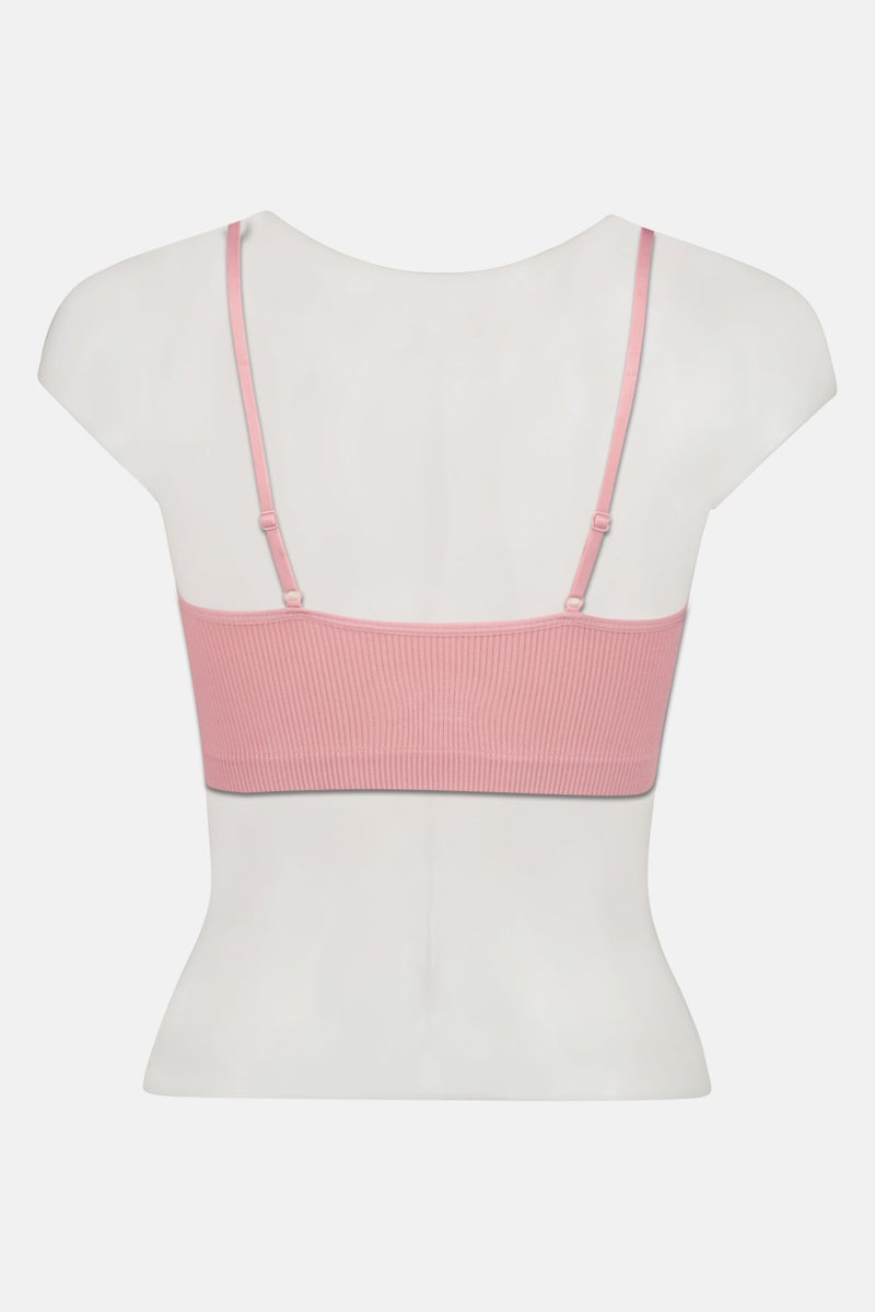 Kensie Women 3 Pieces Brand Logo Padded Bra, Multicolor - Image 5