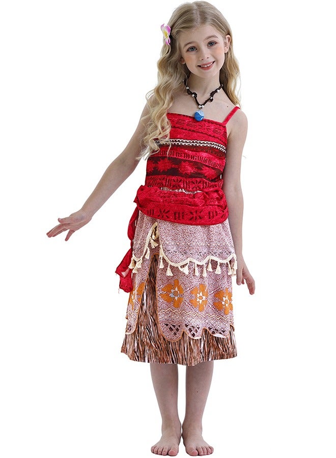 Loquat Moana Printed Themed Party Fancy Dress Cosplay Costume For Kids  - Image 3