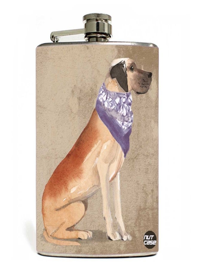 Designer Hip Flask 7 Oz Nutcase - Good Boi