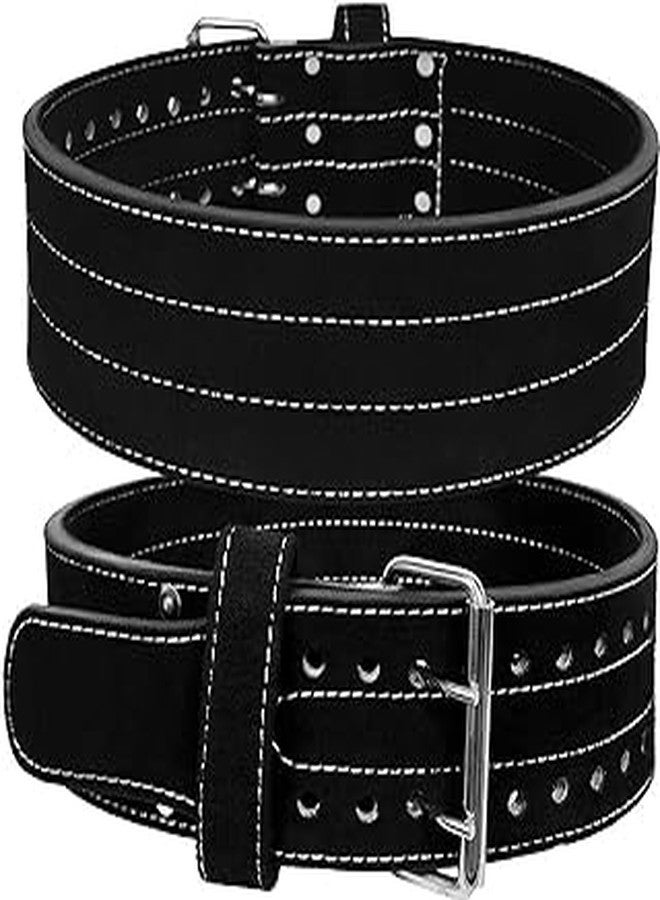 GDON Power Lifting Weight LiftingBelt, 4" Wide 10 mm Thick Power Lifting Belt For Men & Women Competition Workout Training Weight Back Support Belt, Genuine Leather Weight Gym Belt (Size S) - Image 1