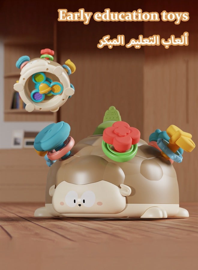 Baby rattle toys Baby rattle teether Early education cognitive toys Fine motor training Suitable for babies aged 0-3 years - Image 1