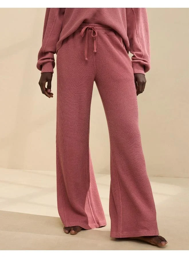 آري من امريكان ايجل Casual Waffle Wide Leg Skater Pant