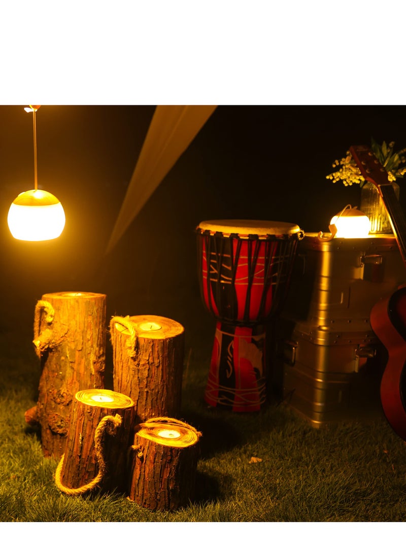 Rechargeable Camping Lantern, 4 Light Modes LED Camping Lantern with Hanging Hook Silicone Rechargeable Camping Light Battery Operated Waterproof Tent Light for Patio Garden Party Hiking - Image 5