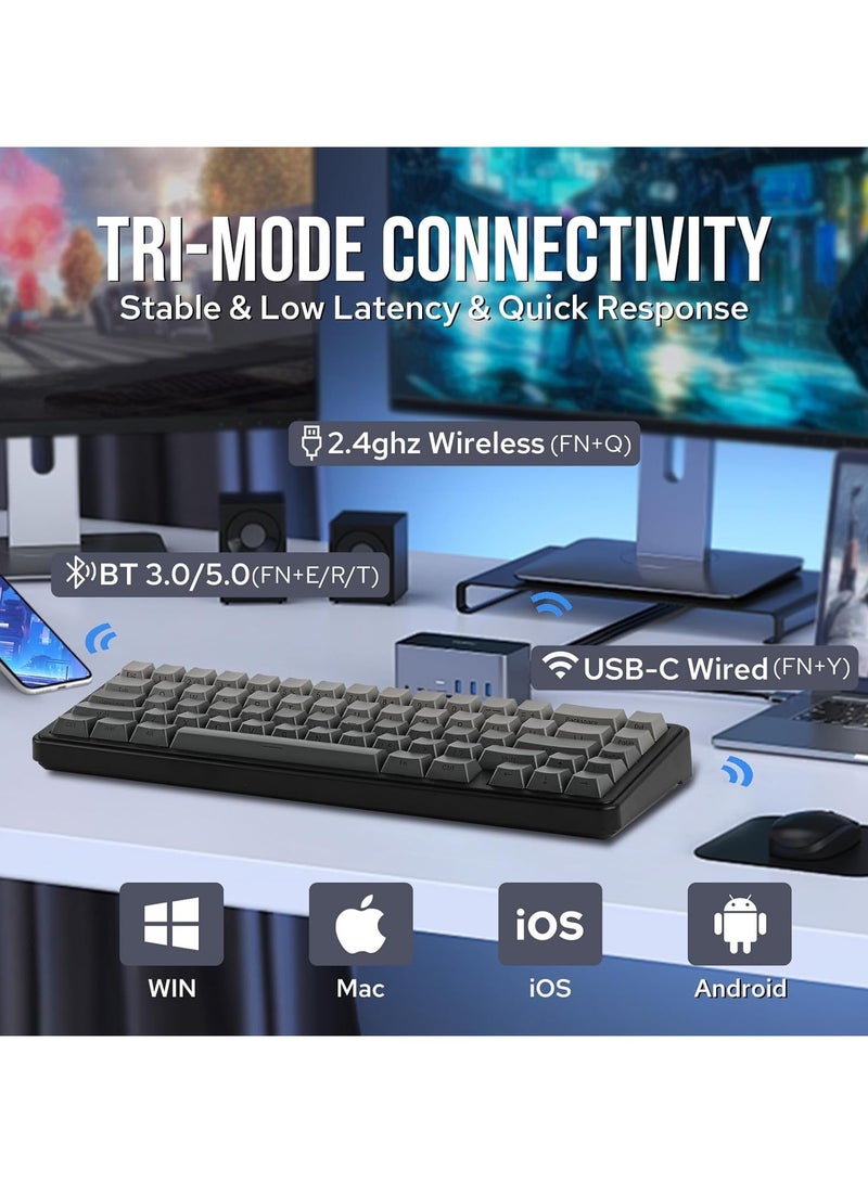 ابوماكر لوحة مفاتيح ميكانيكية لاسلكية - Image 3