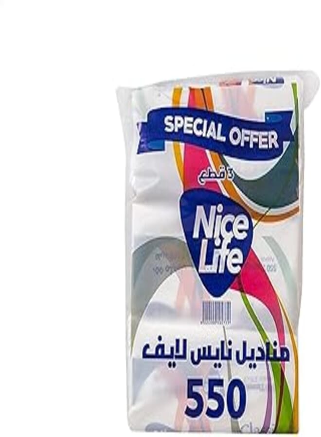 Nice Life Nice Life Soft Tissues, 550 Tissues - 3 Pieces