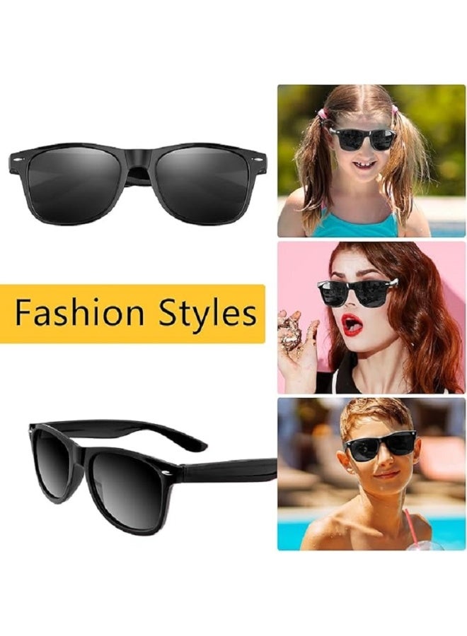 نظارة شمس للأطفال تعكس أشري وخفيف الوزن، مثالية للحماية من الضوء الساطع أثناء اللعب والرحلات الخارجية (اسود) - Image 4